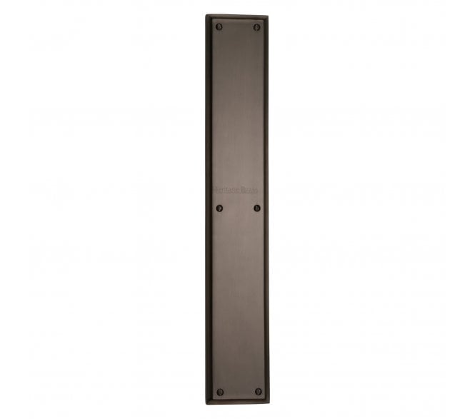 Heritage Brass V1166 Large Finger Plate 464x76mm - Matt Bronze