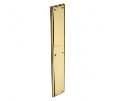 Heritage Brass V1166 Large Finger Plate 464x76mm - Polished Brass