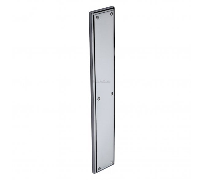 Heritage Brass V1166 Large Finger Plate 464x76mm - Polished Chrome