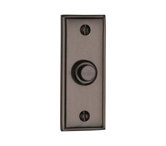 Heritage Brass V1180 Oblong Bell Push - Matt Bronze