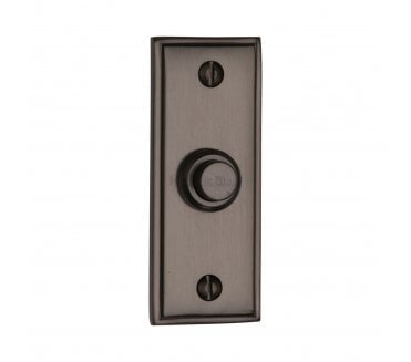 Heritage Brass V1180 Oblong Bell Push - Matt Bronze