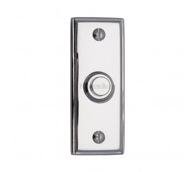 Heritage Brass V1180 Oblong Bell Push - Polished Chrome