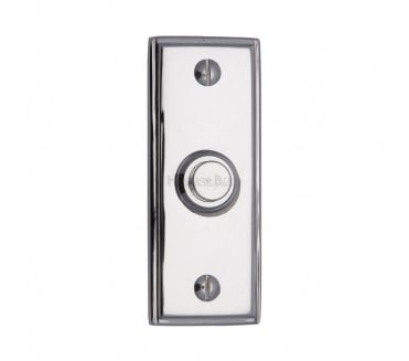 Heritage Brass V1180 Oblong Bell Push - Polished Chrome