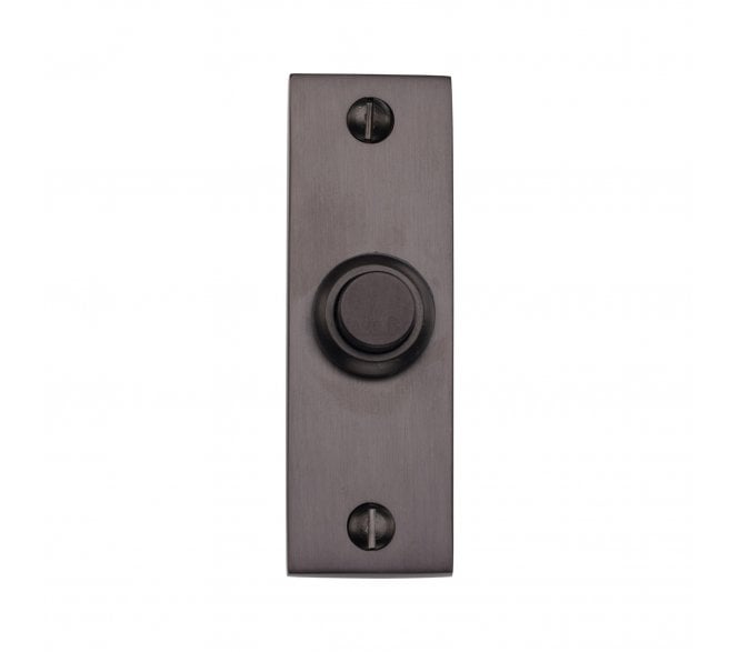 Heritage Brass V1182 Rectangular Bell Push - Matt Bronze