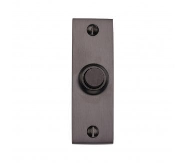 Heritage Brass V1182 Rectangular Bell Push - Matt Bronze