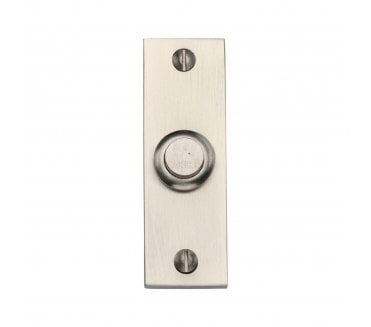 Heritage Brass V1182 Rectangular Bell Push - Satin Nickel