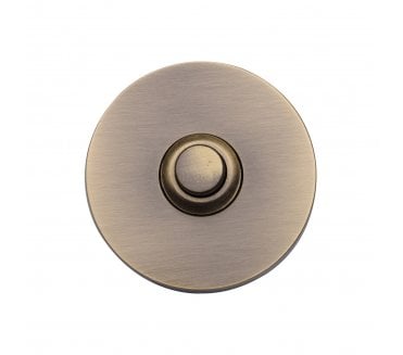 Heritage Brass V1184 Circular Bell Push - Antique Brass