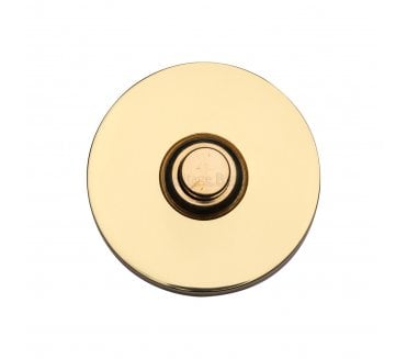 Heritage Brass V1184 Circular Bell Push - Polished Brass