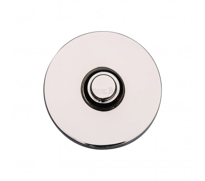 Heritage Brass V1184 Circular Bell Push - Polished Nickel