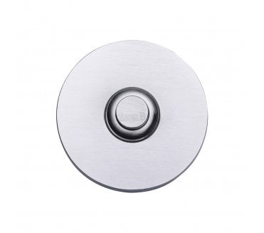 Heritage Brass V1184 Circular Bell Push - Satin Chrome