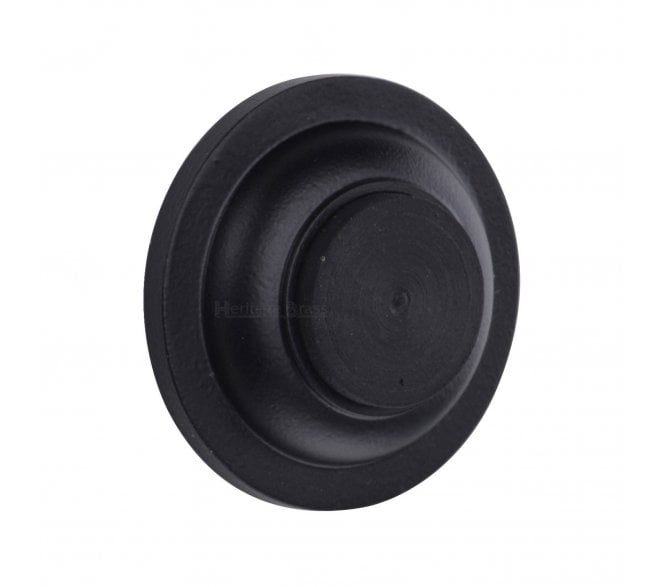 Heritage Brass V1194 Skirting Mounted Door Buffer - Matt Black