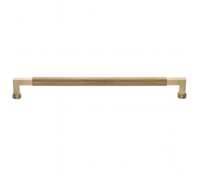 Heritage Brass V1315 Bauhaus Knurled Pull Handles - Satin Brass.