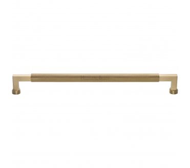 Heritage Brass V1315 Bauhaus Knurled Pull Handles - Satin Brass.