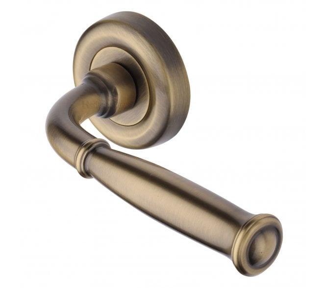 Heritage Brass V1938 Lincoln Lever On Rose - Antique Brass