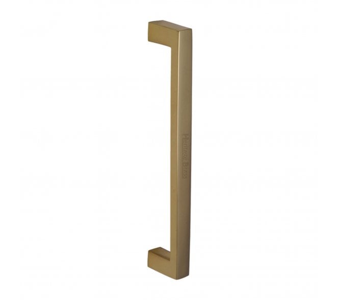 Heritage Brass V2056 Square Pull Handle 245mm - Polished Brass