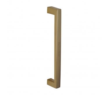 Heritage Brass V2056 Square Pull Handle 245mm - Polished Brass
