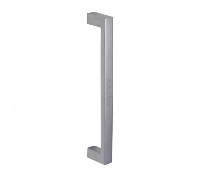 Heritage Brass V2056 Square Pull Handle 245mm - Satin Chrome