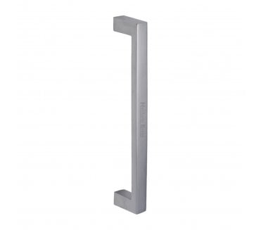 Heritage Brass V2056 Square Pull Handle 245mm - Satin Chrome