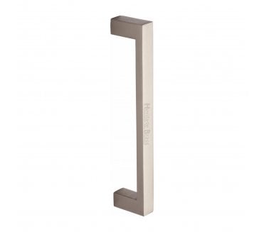 Heritage Brass V2056 Square Pull Handle 245mm - Satin Nickel