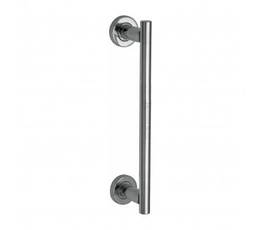 Heritage Brass V2057 Bar Pull Handle On Roses 278mm - Polished Chrome