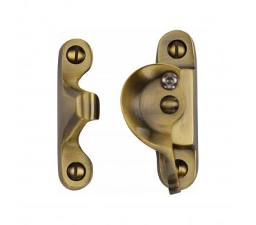 Heritage Brass V2060L Fitch Sash Fastener (Lockable) - Antique Brass