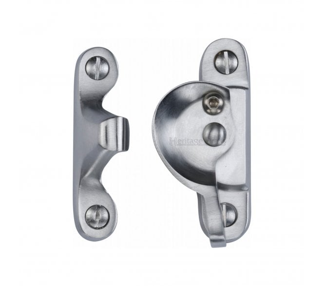 Heritage Brass V2060L Fitch Sash Fastener (Lockable) - Satin Chrome