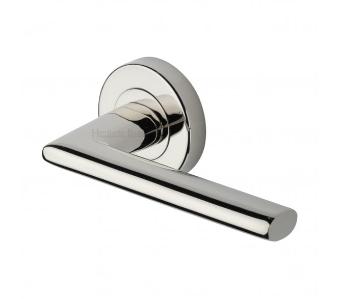 Heritage Brass V2355 Admiralty Lever on Rose - Polished Nickel