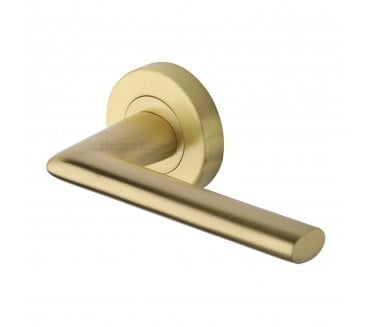 Heritage Brass V2355 Admiralty Lever on Rose - Satin Brass