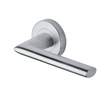 Heritage Brass V2355 Admiralty Lever on Rose - Satin Chrome