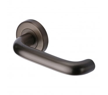 Heritage Brass V3090 Harmony Door Handles On Round Rose - Matt Bronze