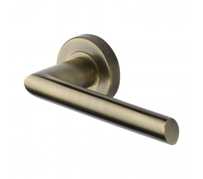 Heritage Brass V3262 Mercury Lever on Rose - Antique Brass