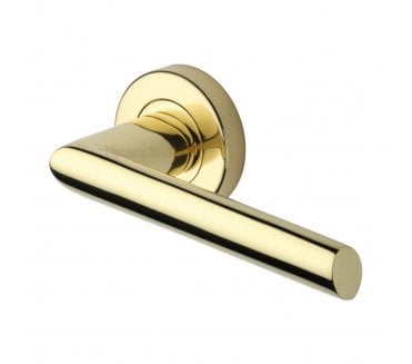 Heritage Brass V3262 Mercury Lever on Rose - Polished Brass