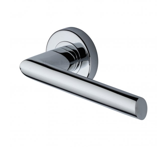 Heritage Brass V3262 Mercury Lever on Rose - Polished Chrome
