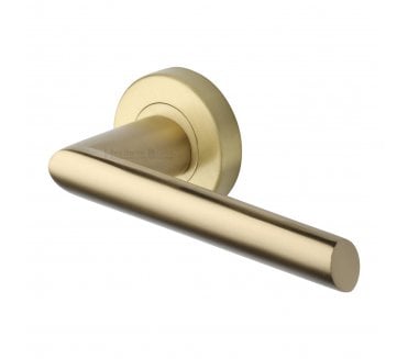 Heritage Brass V3262 Mercury Lever on Rose - Satin Brass