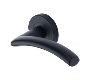 Heritage Brass V3490 Centaur Lever on Rose - Matt Black