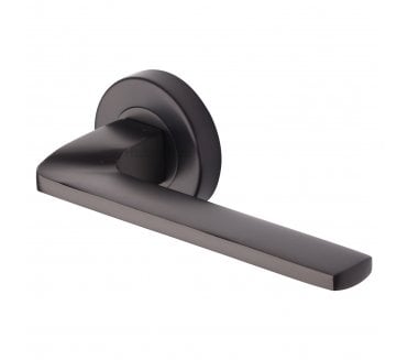 Heritage Brass V3790 Metro Angled Lever on Rose - Matt Bronze