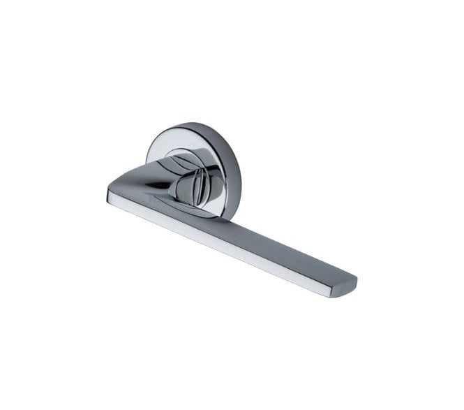 Heritage Brass V3790 Metro Angled Lever on Rose - Polished Chrome.