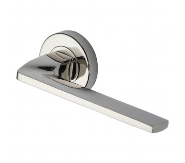 Heritage Brass V3790 Metro Angled Lever on Rose - Polished Nickel