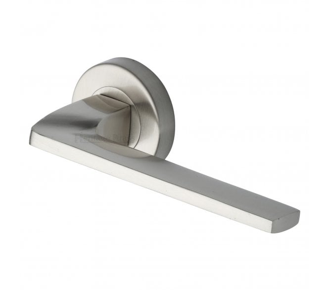 Heritage Brass V3790 Metro Angled Lever on Rose - Satin Nickel