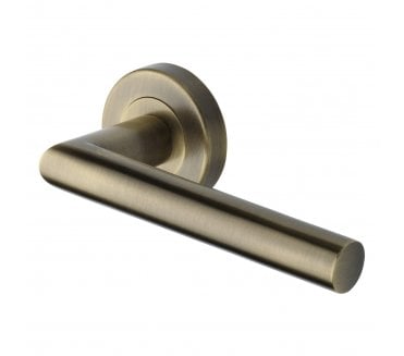 Heritage Brass V3840 Athena Lever on Rose - Antique Brass