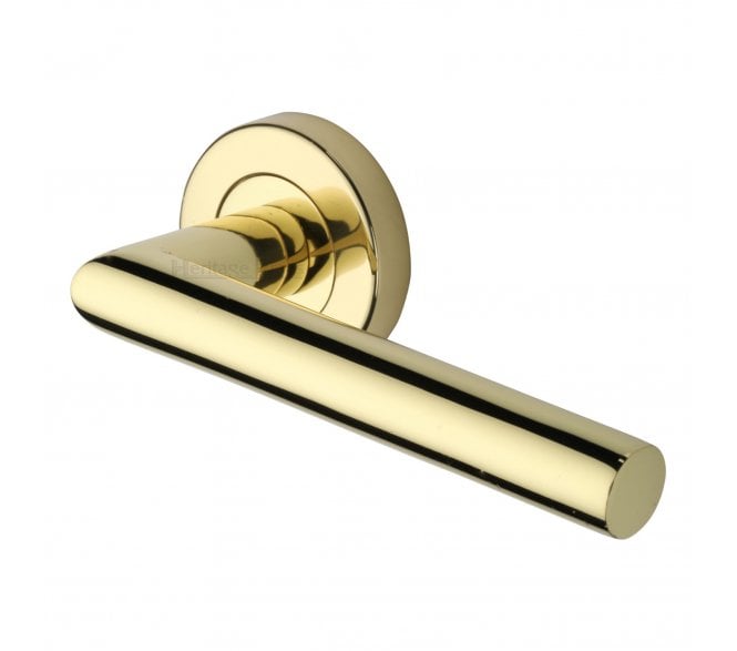 Heritage Brass V3840 Athena Lever on Rose - Polished Brass