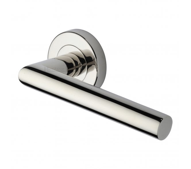 Heritage Brass V3840 Athena Lever on Rose - Polished Nickel
