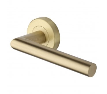 Heritage Brass V3840 Athena Lever on Rose - Satin Brass