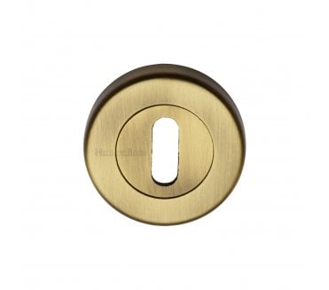 Heritage Brass V4000 Keyhole Escutcheon - Antique Brass