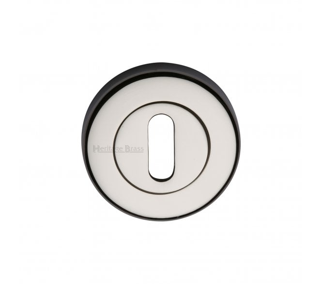 Heritage Brass V4000 Keyhole Escutcheon - Polished Nickel