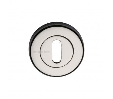 Heritage Brass V4000 Keyhole Escutcheon - Polished Nickel