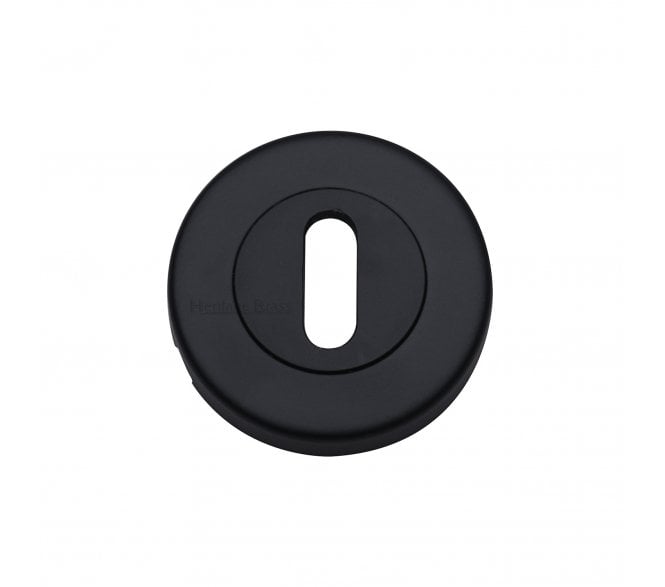 Heritage Brass V4000 Standard Keyhole Escutcheon - Matt Black