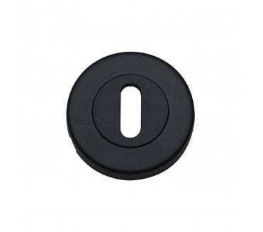 Heritage Brass V4000 Standard Keyhole Escutcheon - Matt Black