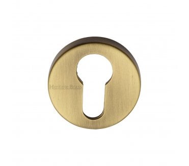 Heritage Brass V4008 Euro Profile Escutcheon 46mm - Antique Brass