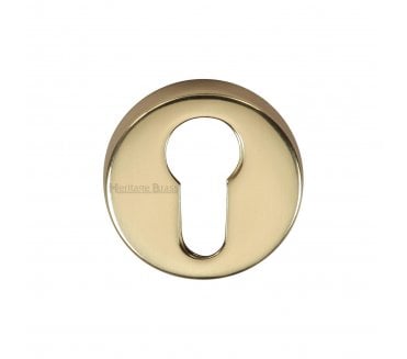 Heritage Brass V4008 Euro Profile Escutcheon 46mm - Polished Brass